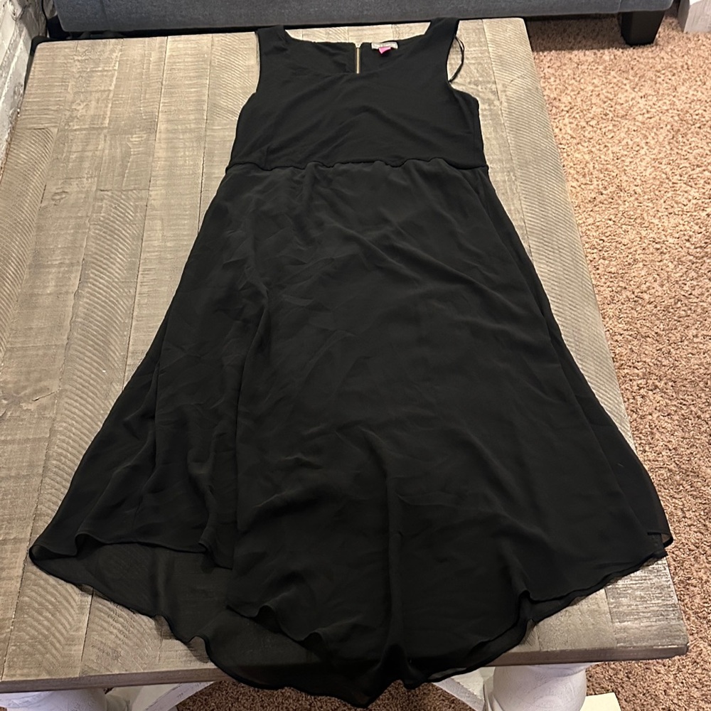 Vince Camuto Elegant Black High Low Dress